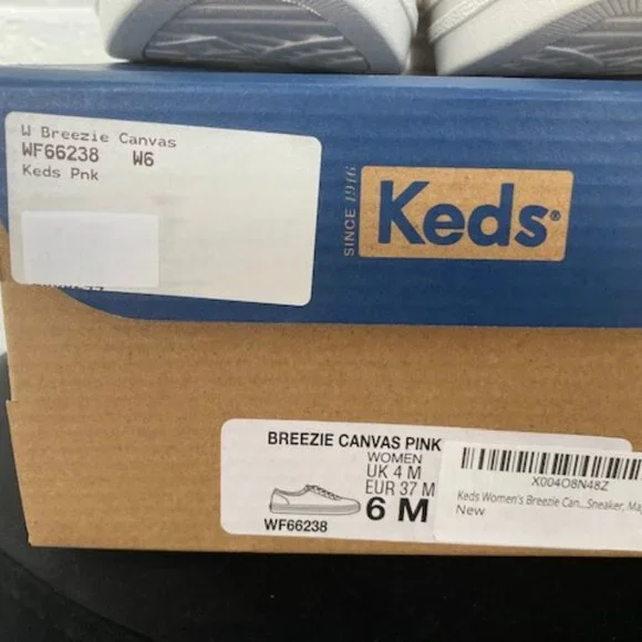 Brand New Women's Keds Breezie Sneaker Canvas Pink -  Size 6 - Picture 6 of 6